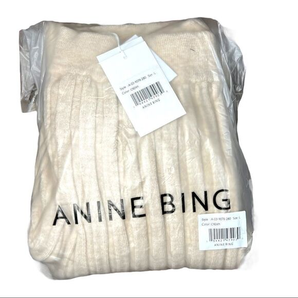 Anine Bing Val Pant in Cream - Picture 4 of 10